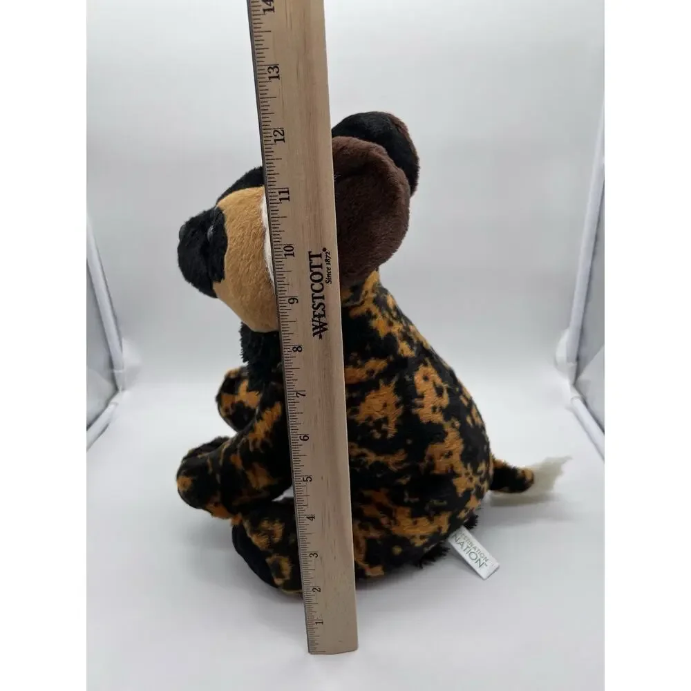 Destination Nation Aurora African Wild Spotted Dog Calico Hyena Plush Realistic